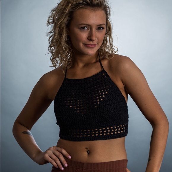 Handmade Crochet Halter Top - Picture 2 of 3